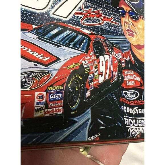 BLK) Kurt Busch NASCAR #97‎ Tin Kraft Velveeta Cheese Sam Bass Collectors Series - Picture 9 of 12